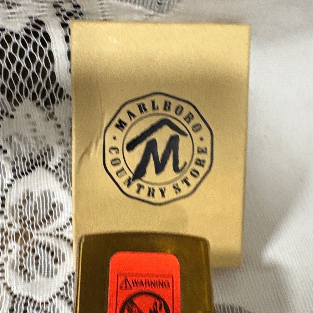 Solid Brass Windproof Lighter Zippo/Marlboro - image 4